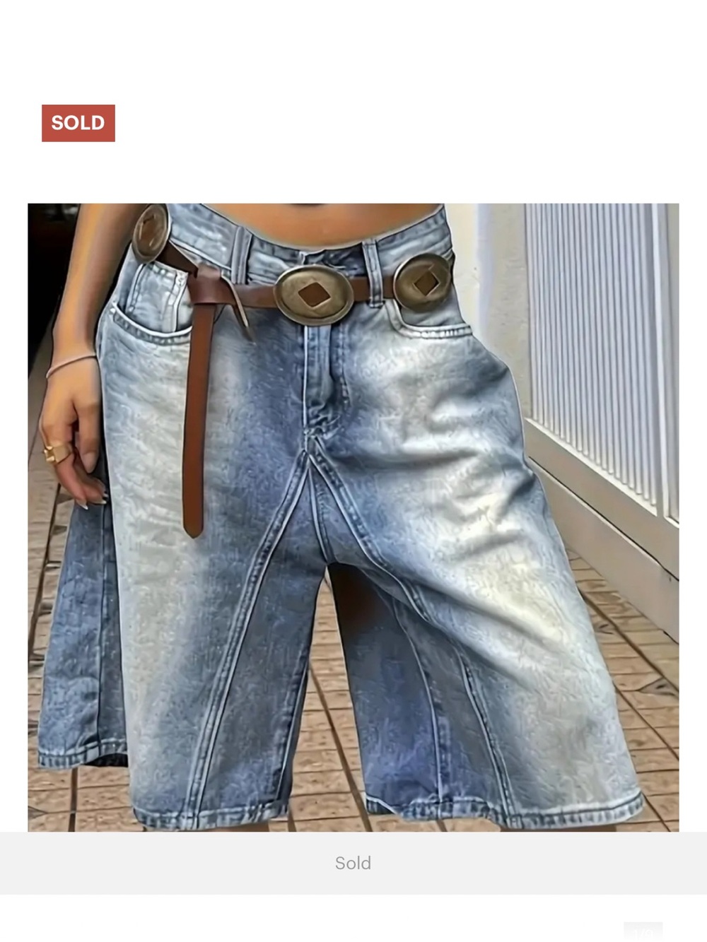 Source Unknown Women's Light Blue Denim Shorts